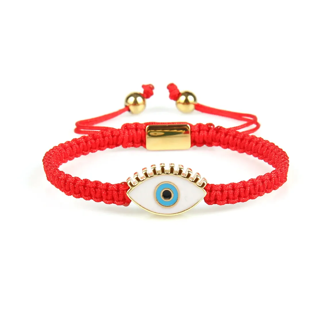 Gold Evil Eye Red String Protection Bracelet