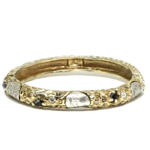 Gold Oval Empire Bangle