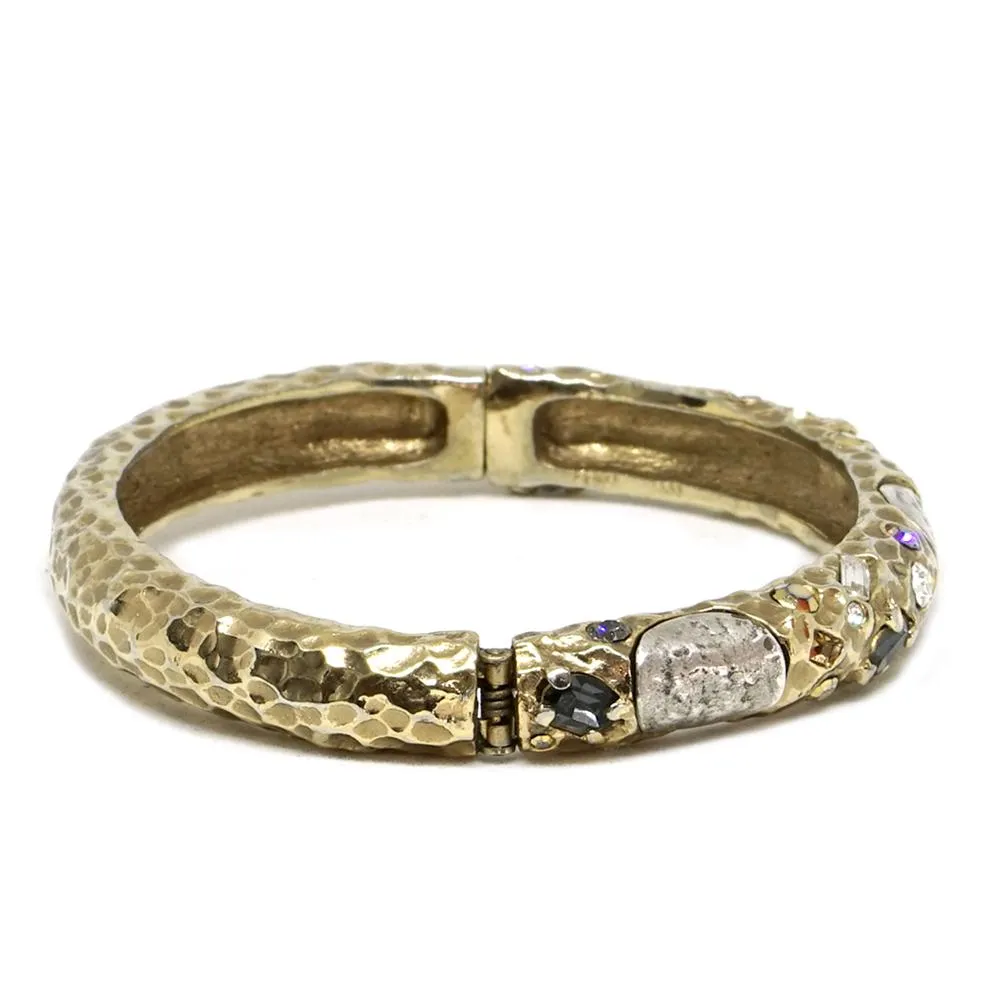 Gold Oval Empire Bangle