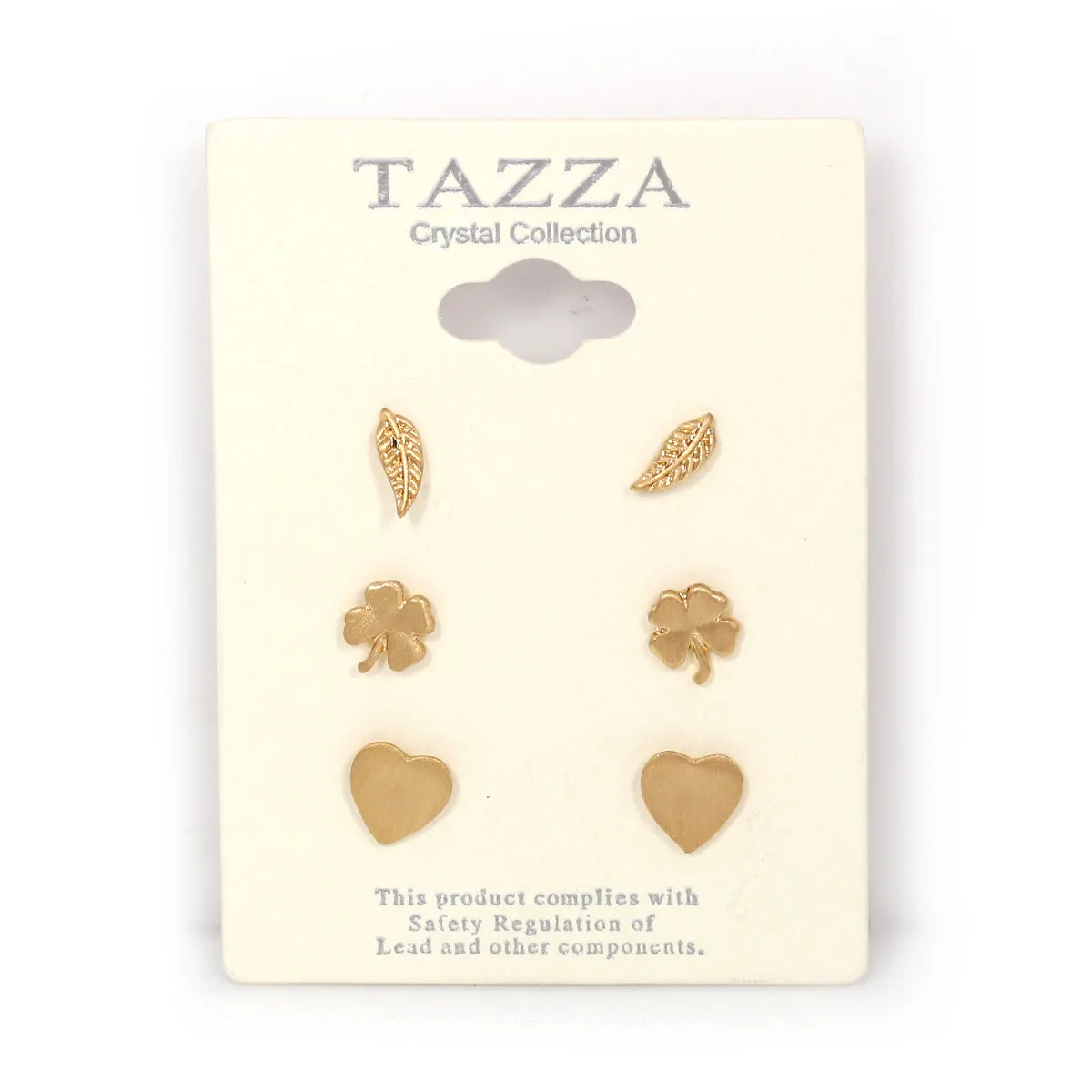 GOLD SET OF 3 STUD  EARRING #SWKK-6671MG (AE16)