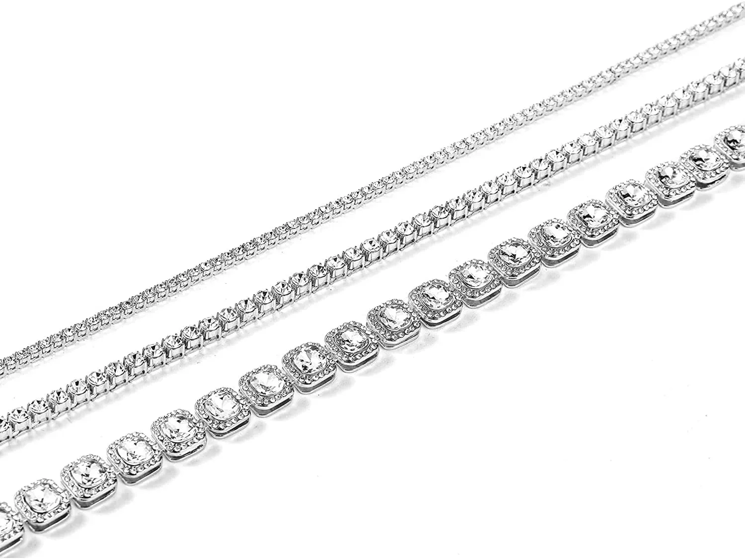 Gold Tennis & Cuban Link Chain Necklace