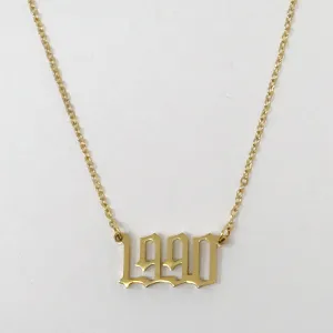 Gold Year Necklace