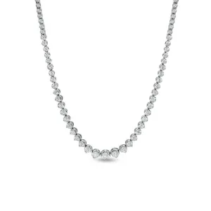 Graduated Diamond Riviera Necklace 5.50cts
