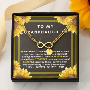 Granddaughter Infinity Bracelet - Brave, Strong & Smart