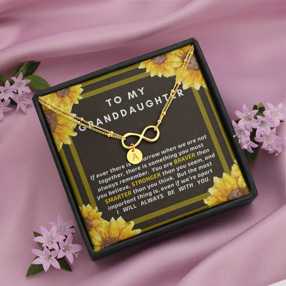 Granddaughter Infinity Bracelet - Brave, Strong & Smart