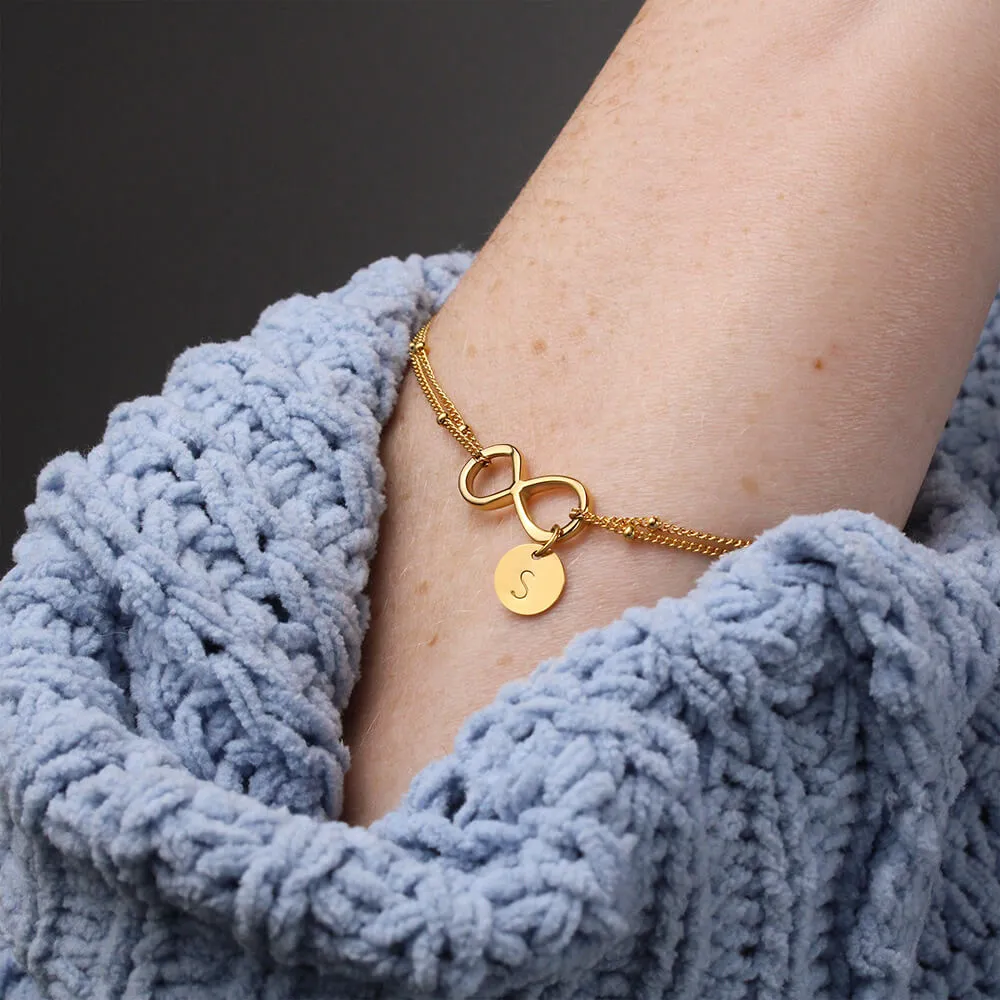 Granddaughter Infinity Bracelet - Brave, Strong & Smart