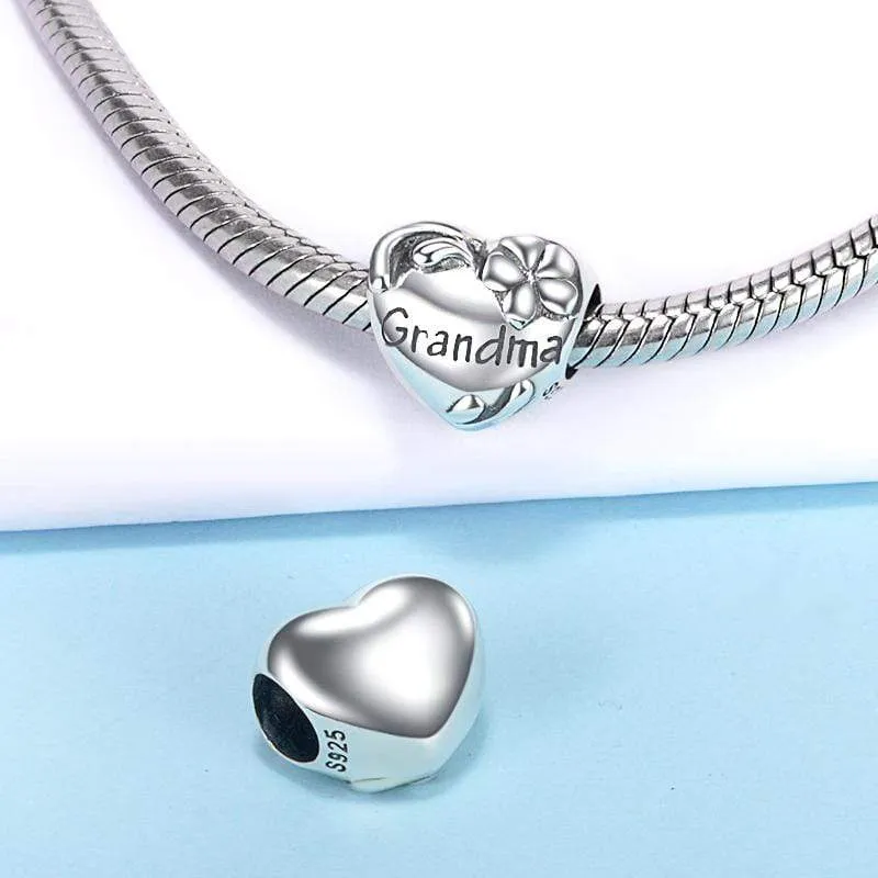 Grandma Heart Charm