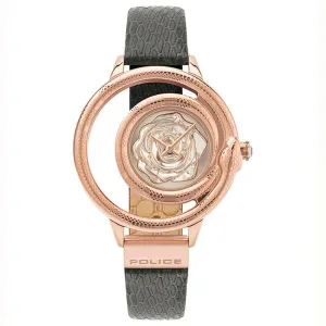 Gray Leather Watch