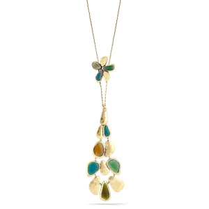 GREEN ACRYLIC LONG NECKLACES #222GN1401 (1F5/10B1)