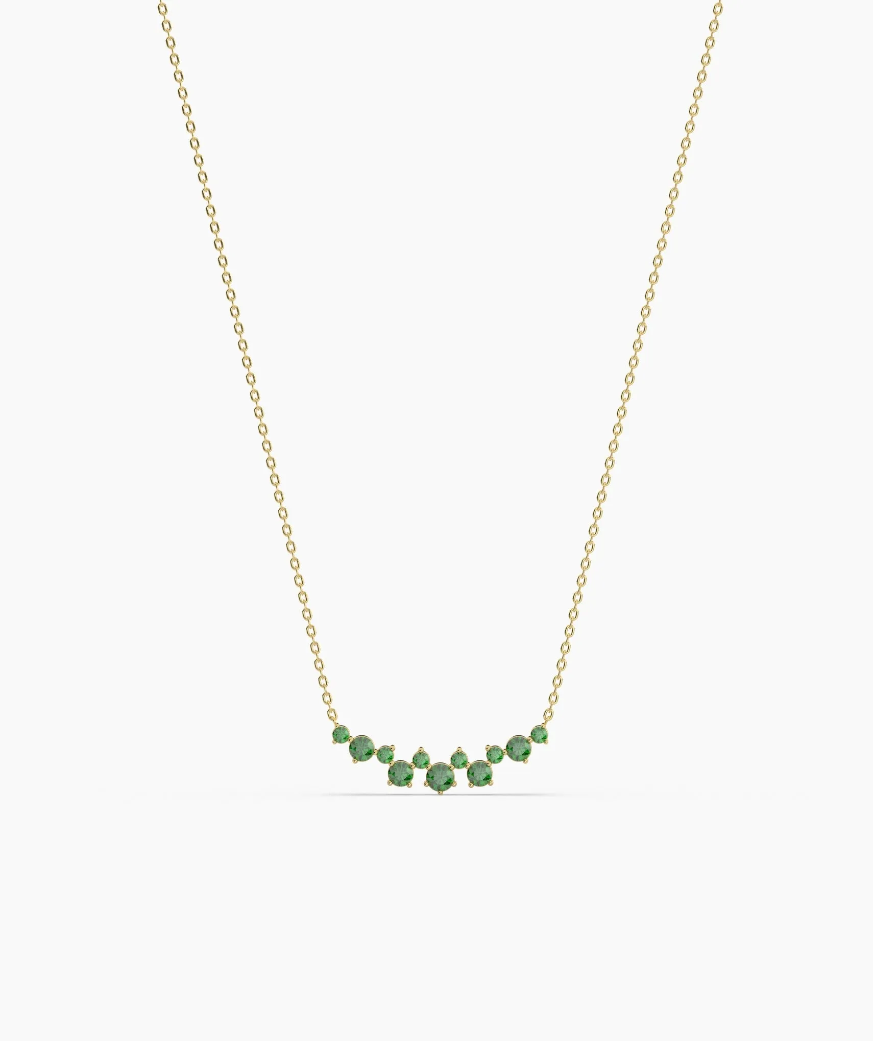 Green Harmony 14K Gold Necklace