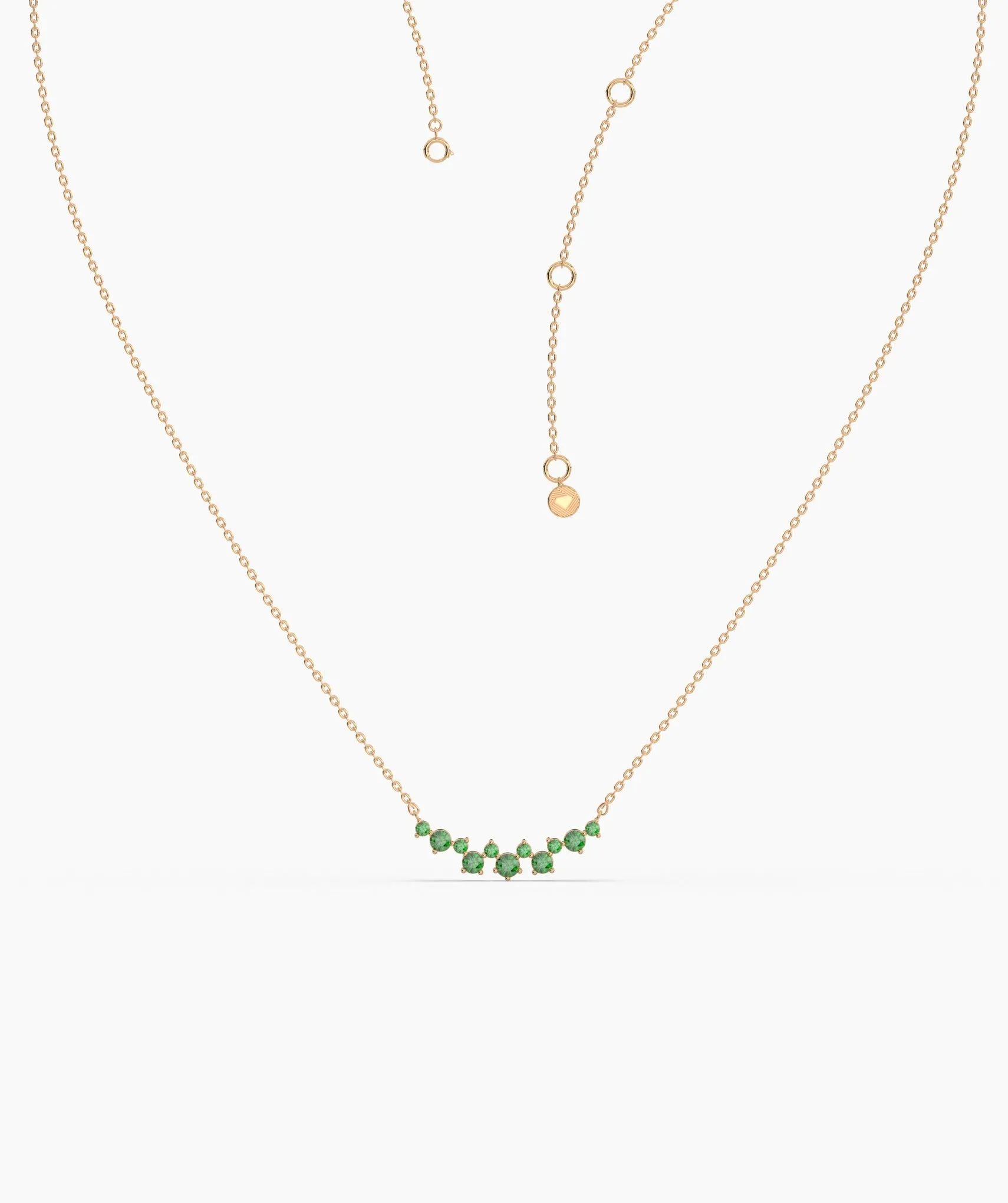 Green Harmony 14K Gold Necklace