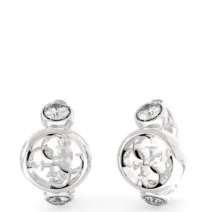 Guess Perfect Illusion Silver Hoop Earrings