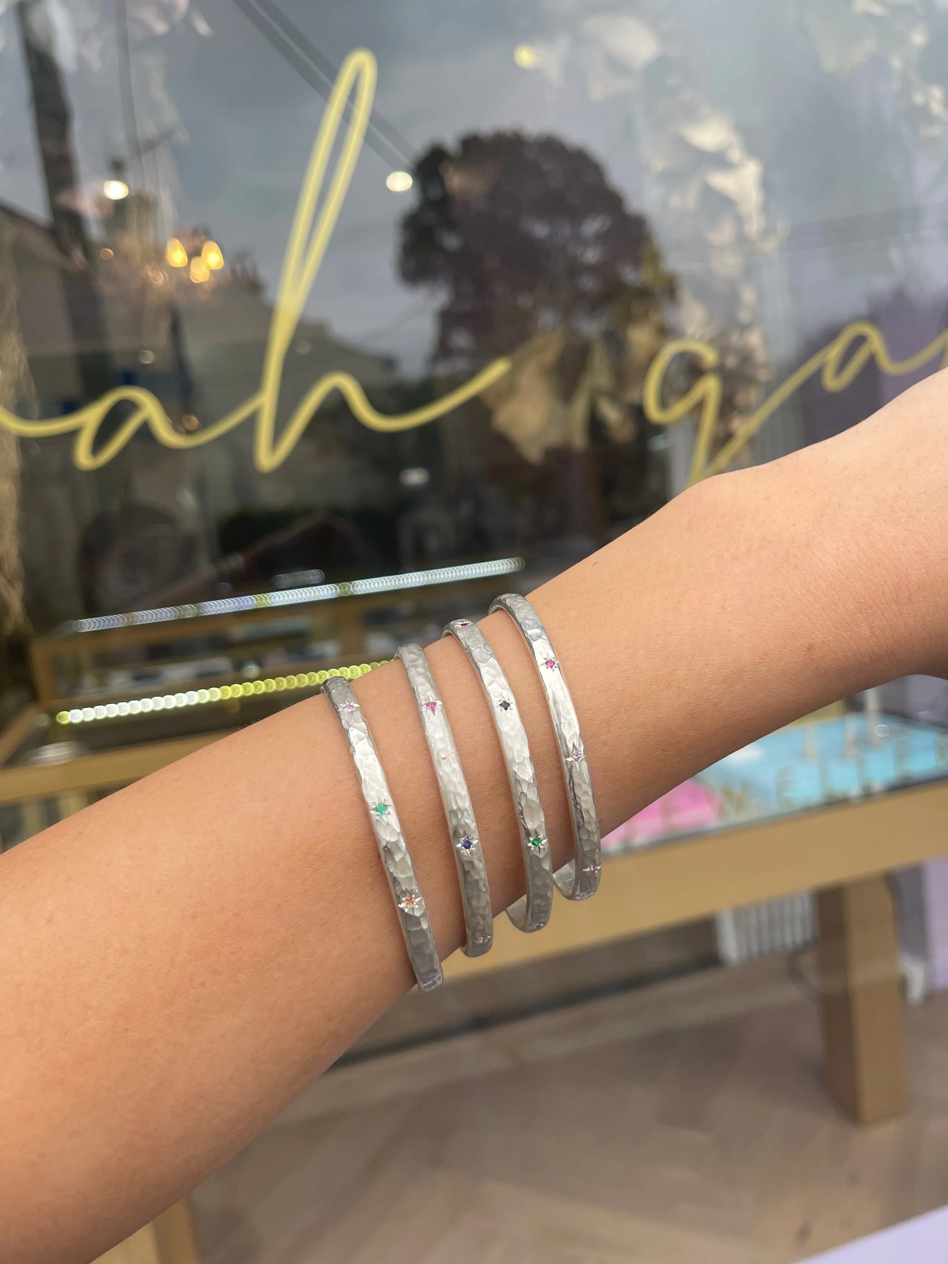 Hammered Carnivale Bangle
