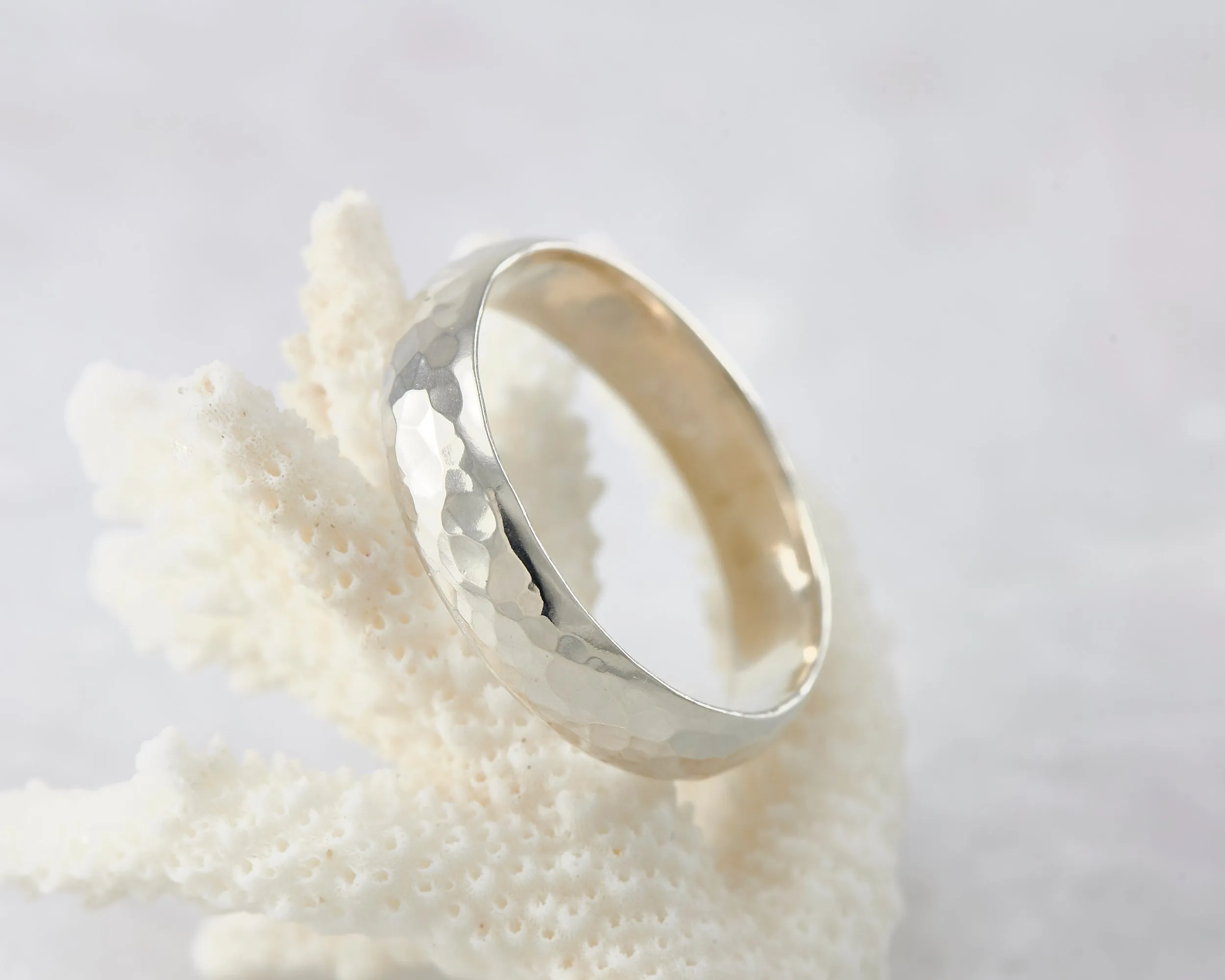 Hammered Silver Ring