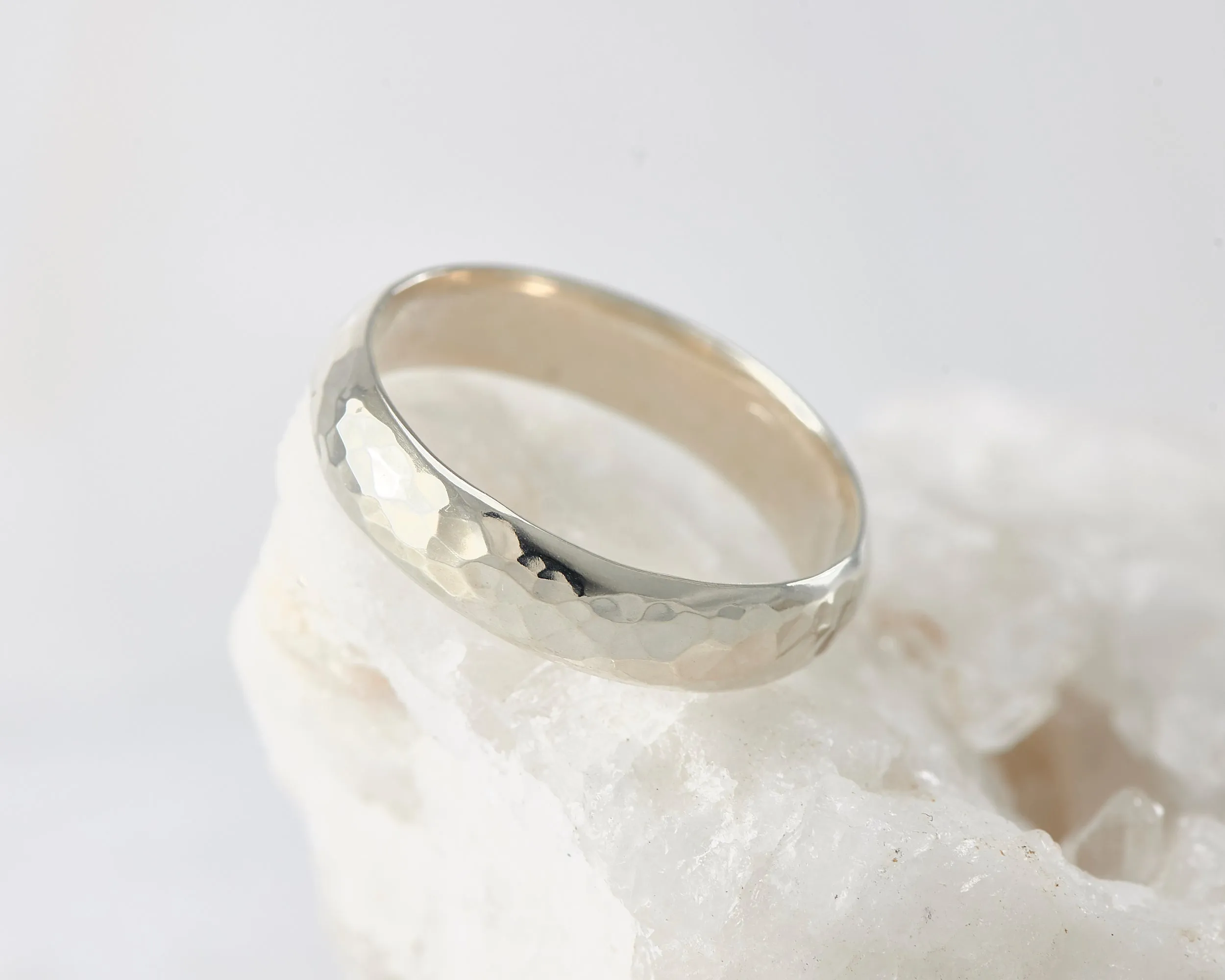 Hammered Silver Ring
