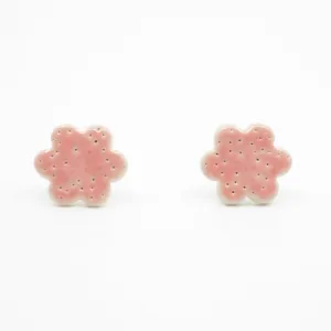 HANA STUD EARRINGS - PINK