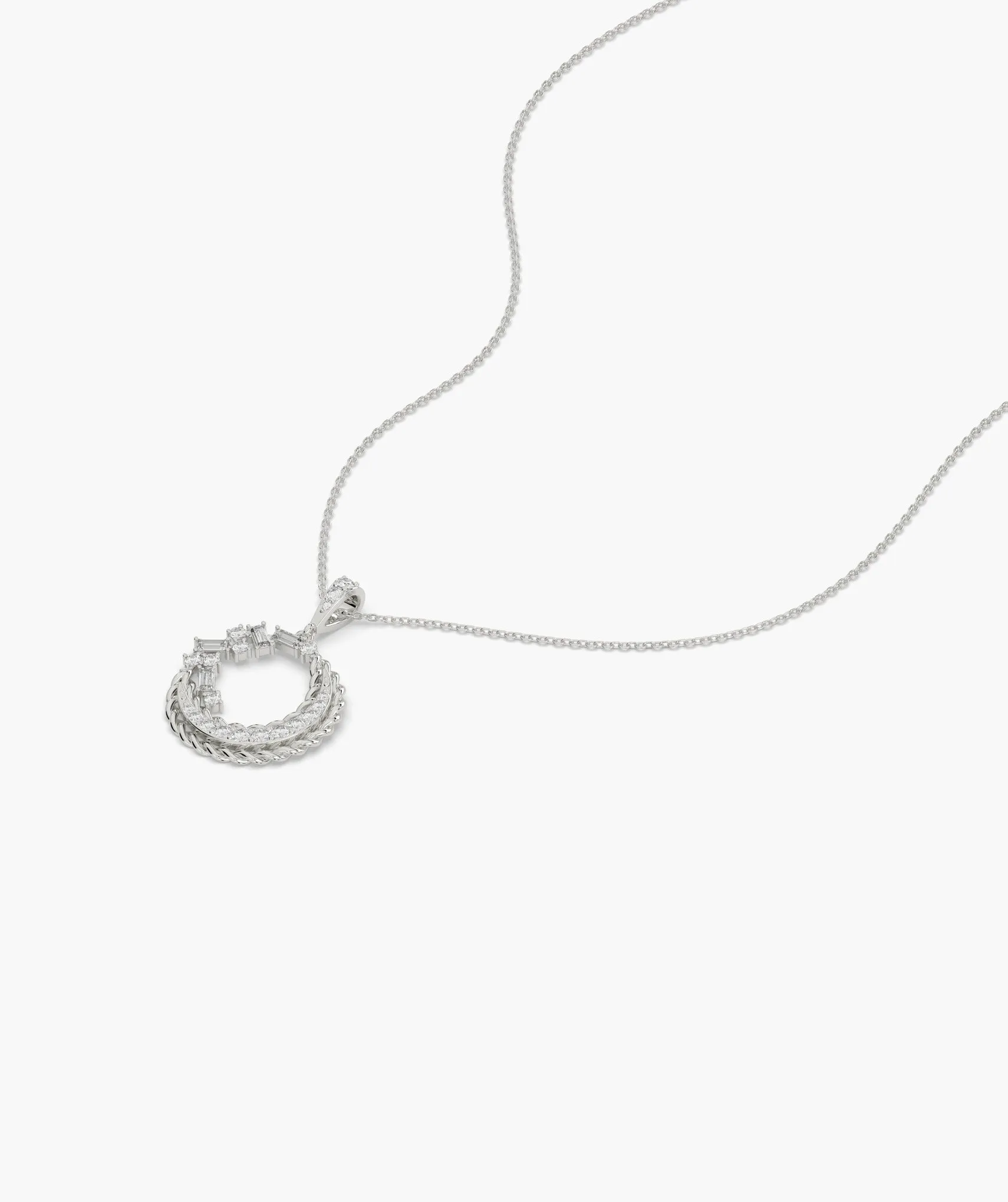 Harmonious Spiral 14K Gold Pendant