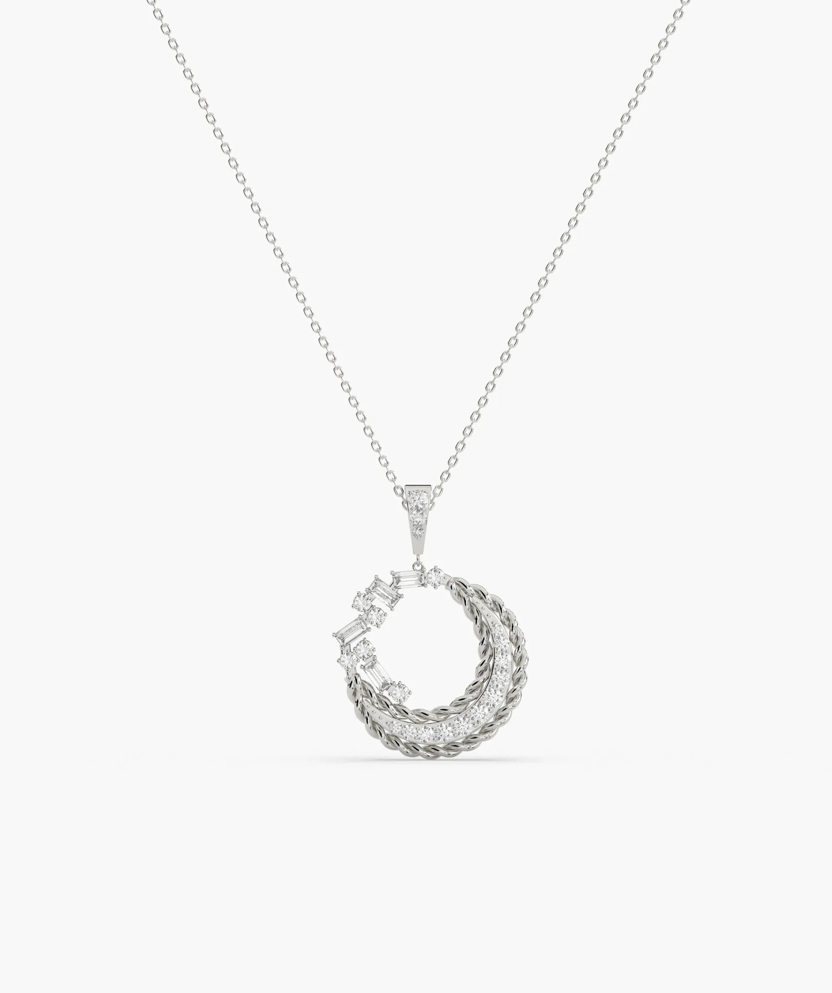 Harmonious Spiral 14K Gold Pendant