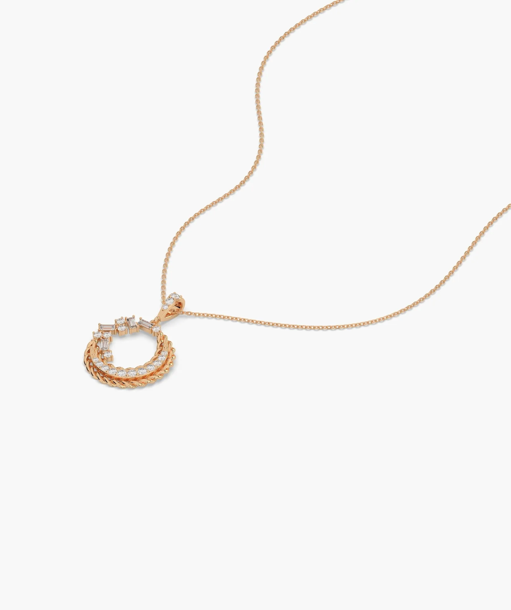 Harmonious Spiral 14K Gold Pendant