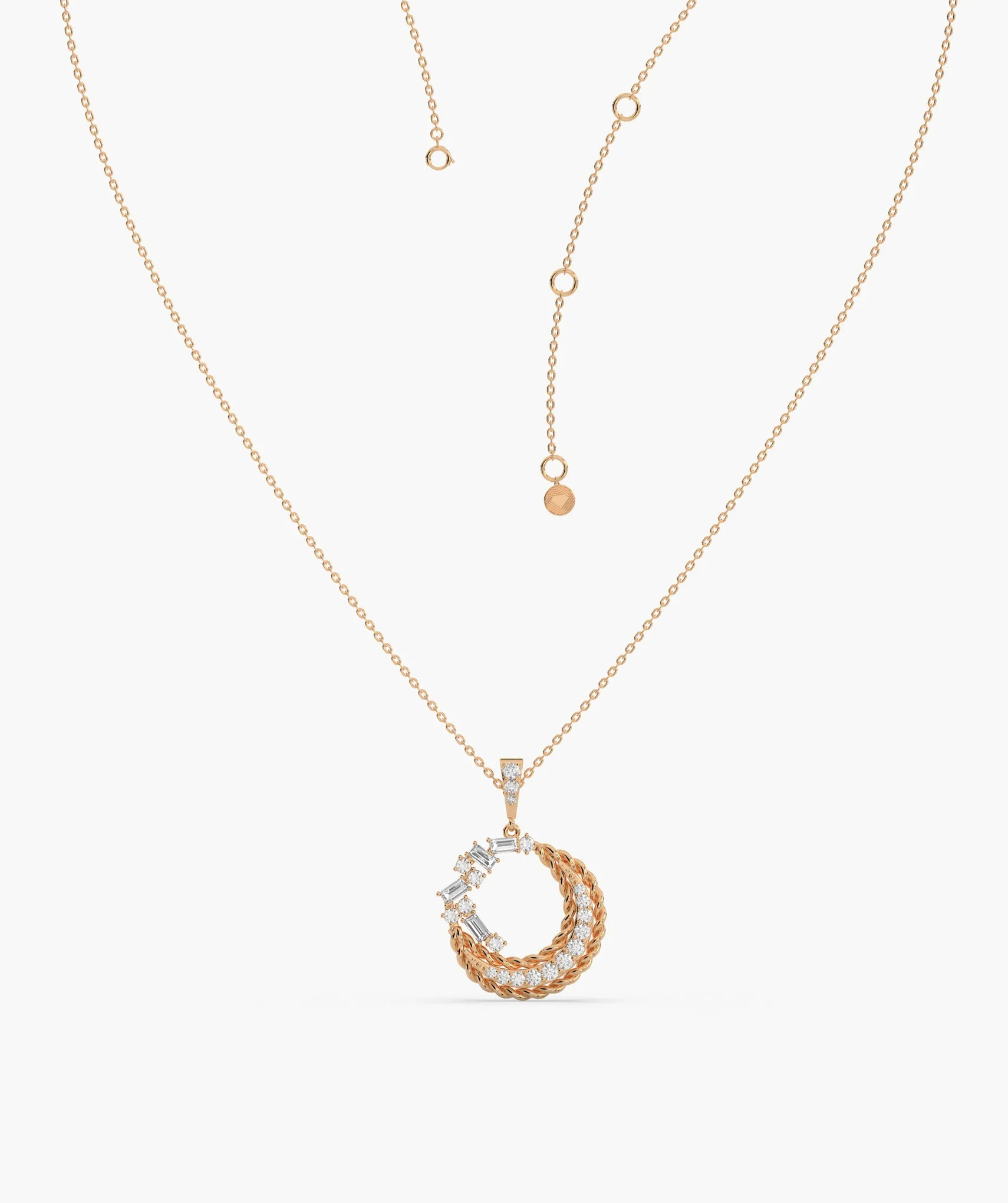 Harmonious Spiral 14K Gold Pendant