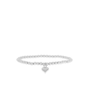 Heart Charm Bracelet (Silver)