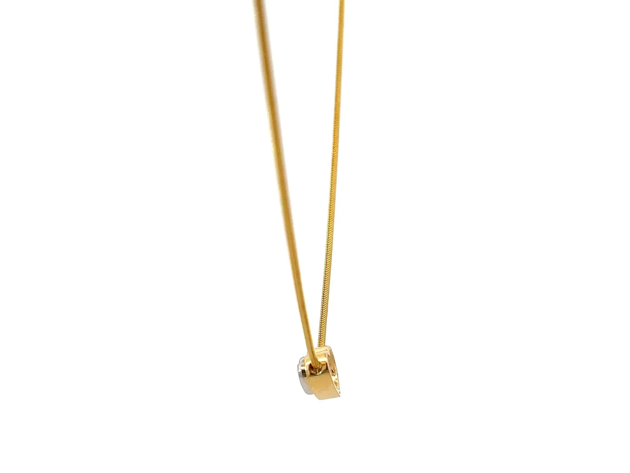 Heart Diamond Necklace 14k Gold