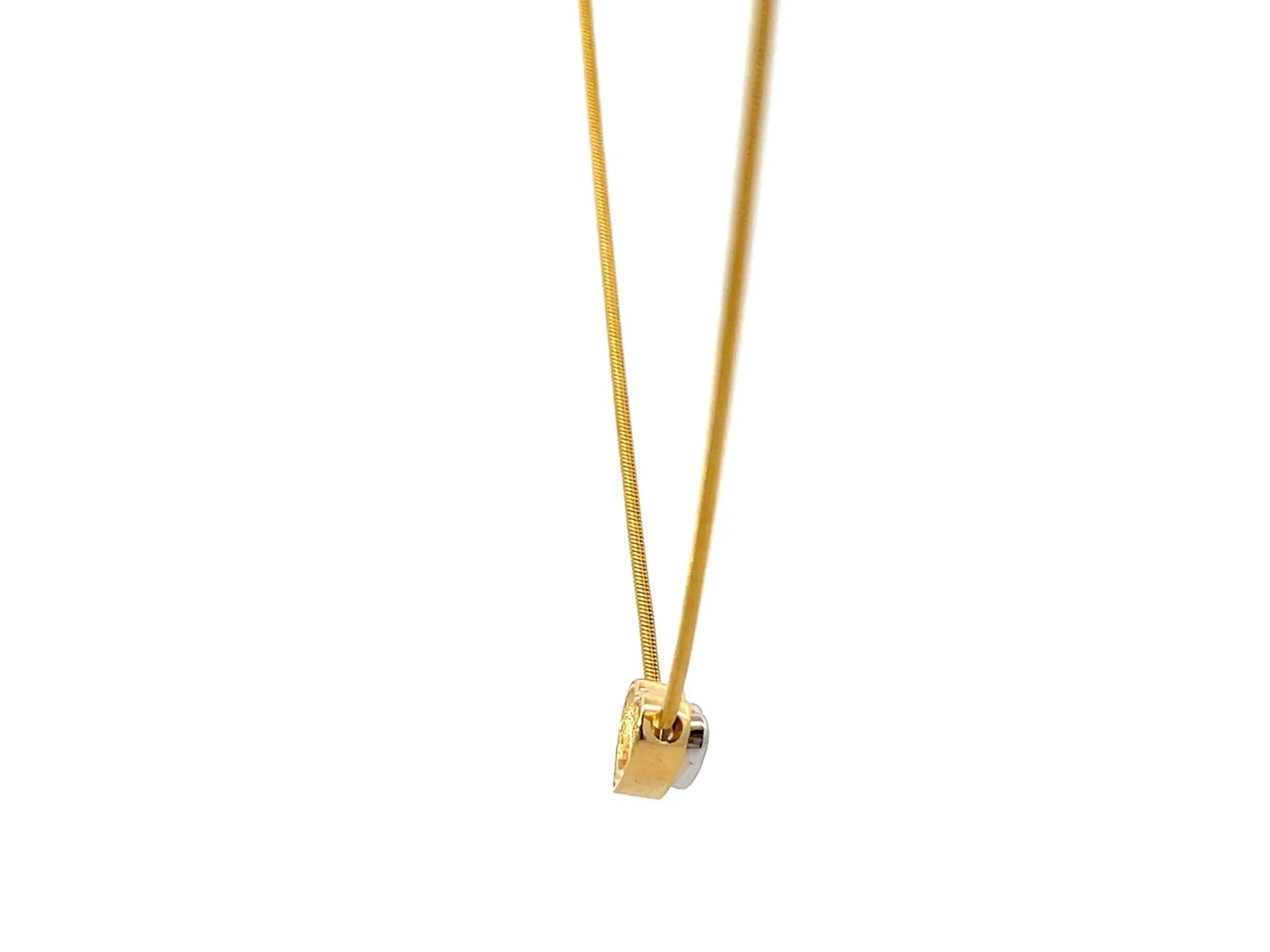 Heart Diamond Necklace 14k Gold