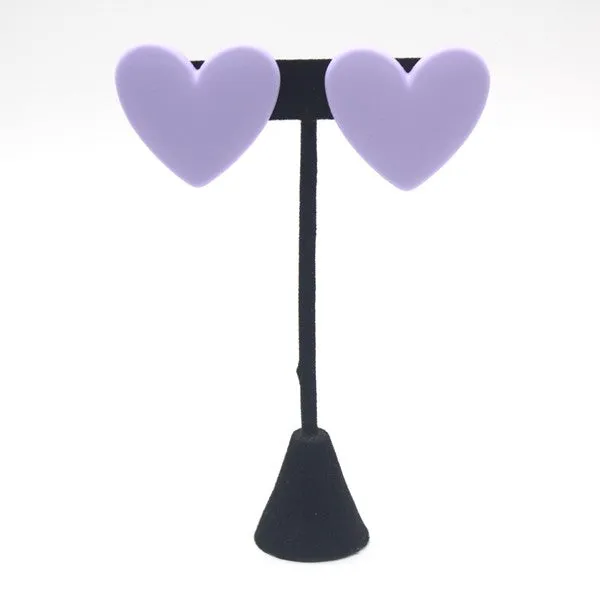 Heart Shape Stud Earrings