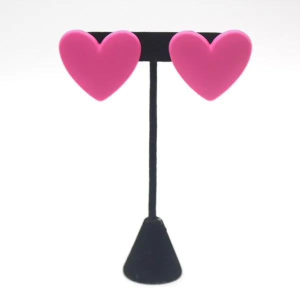 Heart Shape Stud Earrings