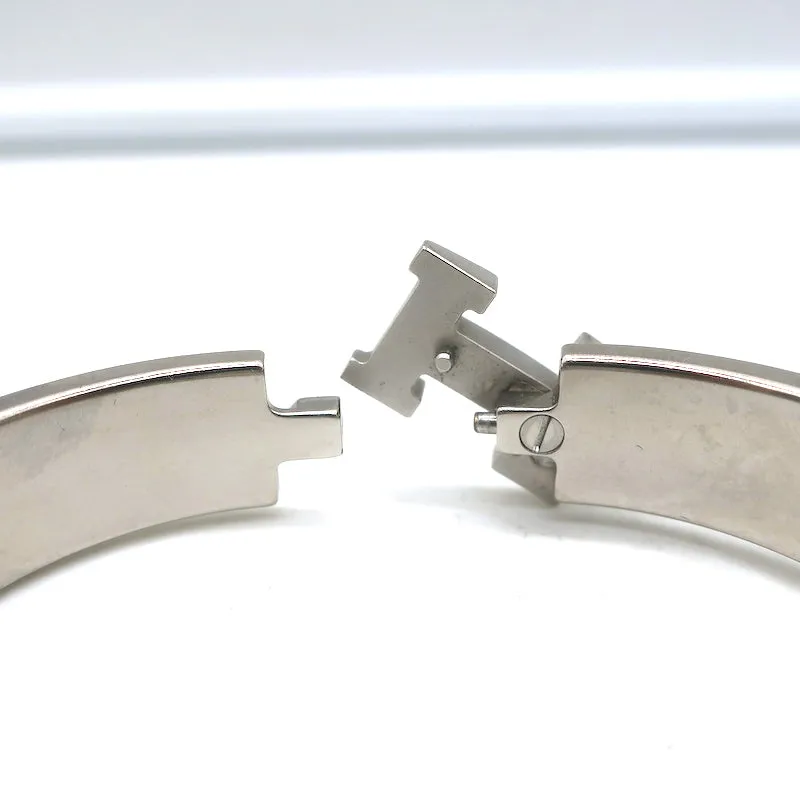 Hermes Clic H PM Bracelet White Enamel Palladium Hardware