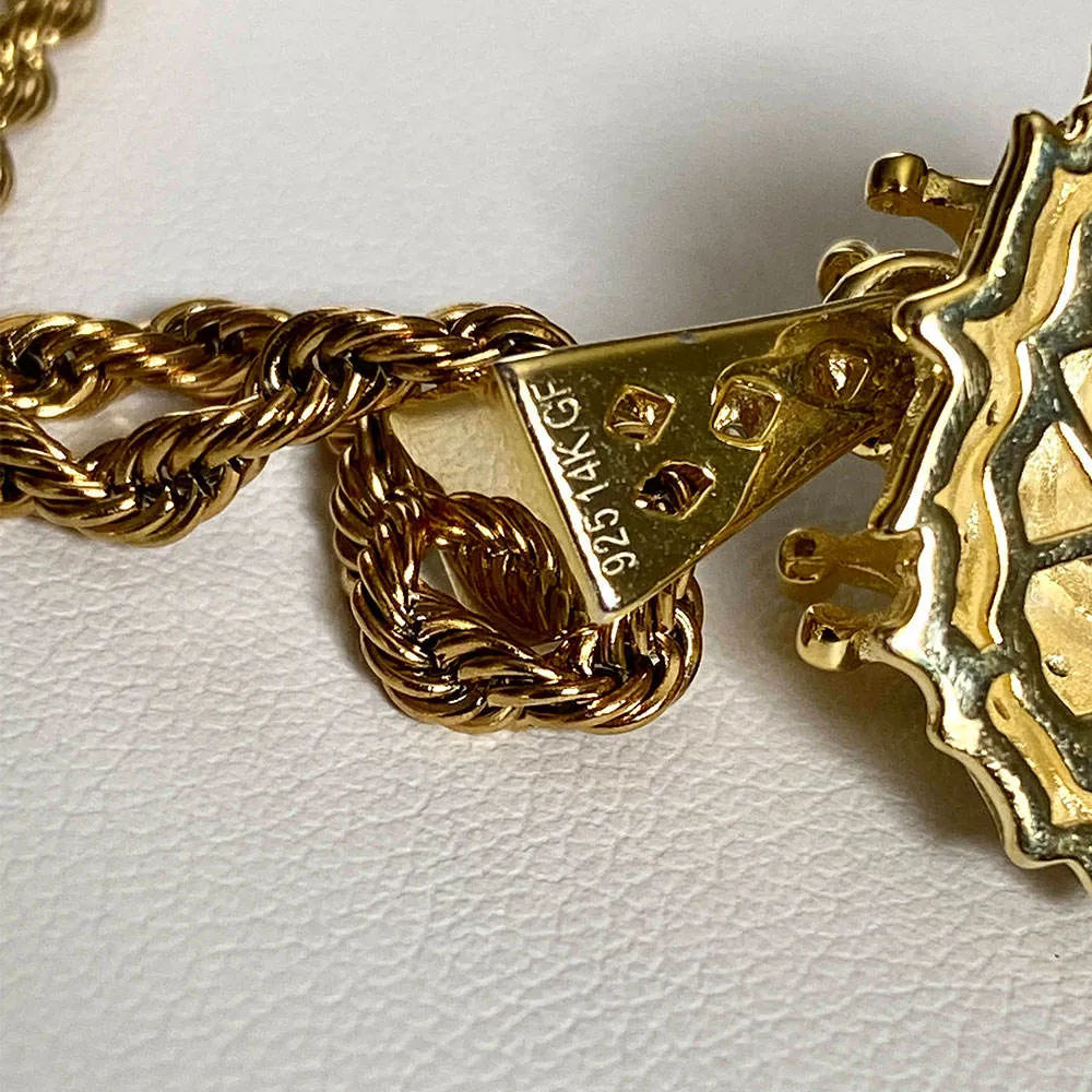 Hip Hop Rock Animal Lion Head Gold Silver Plated Chain Necklaces Pendant For Men Fashion Jewelry Spot Wholesale