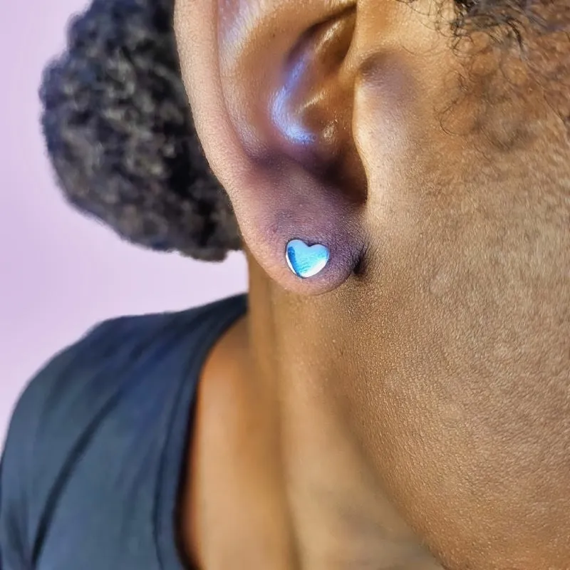Hollow Heart Stud Earrings