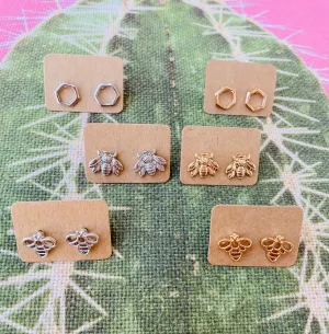 Honey Bee Earrings