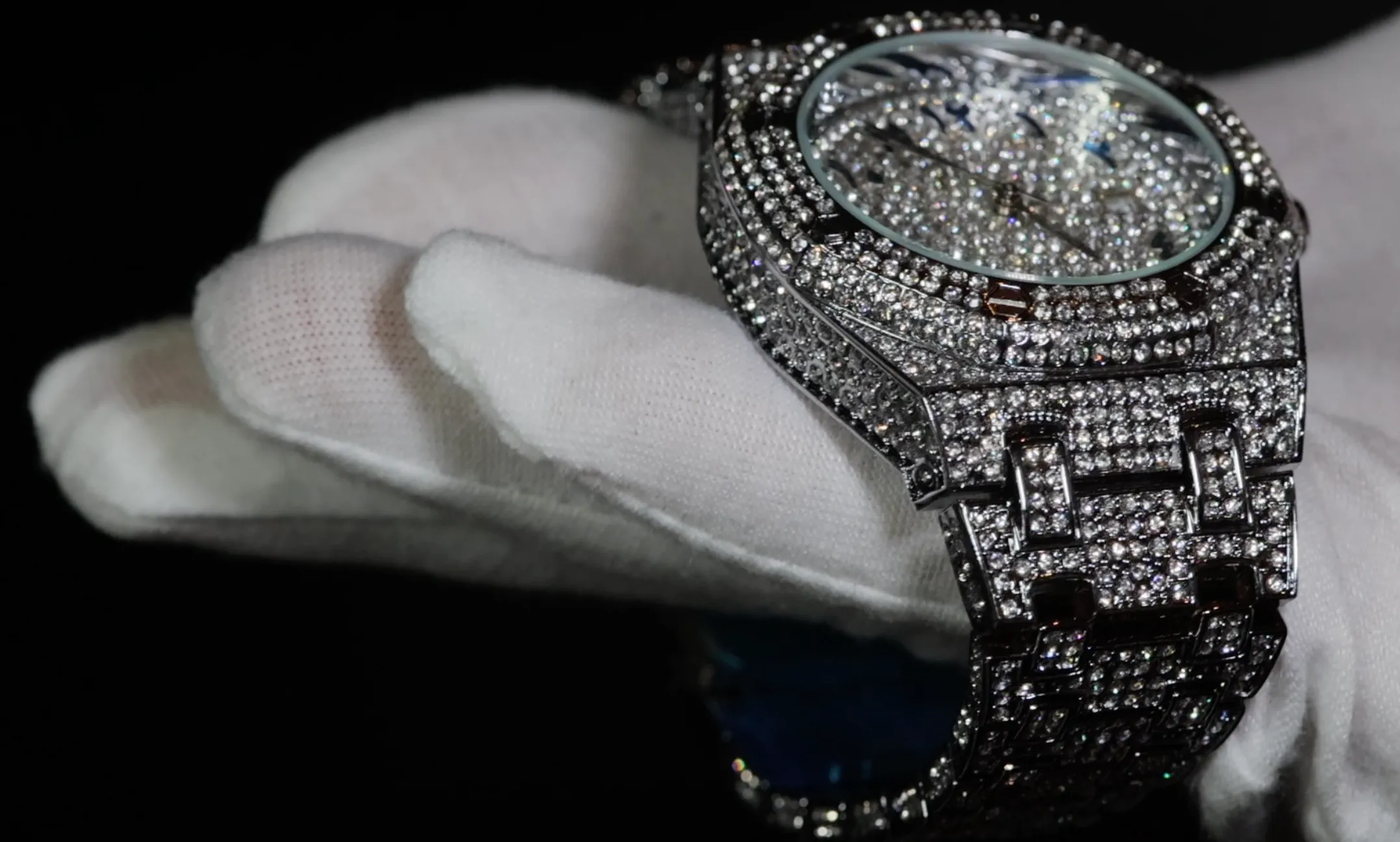 Iced Out Watch | Mens Hip Hop Diamond Watch | Mens Iced Out Watch