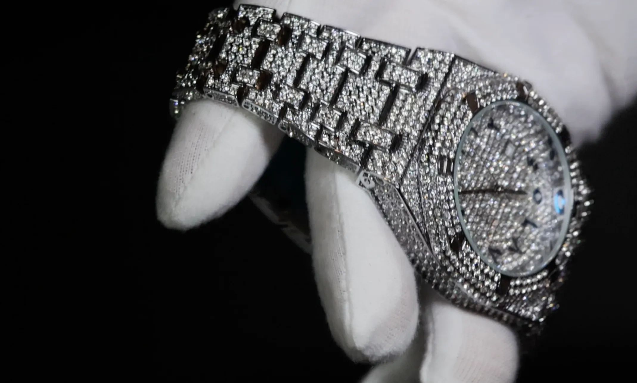 Iced Out Watch | Mens Hip Hop Diamond Watch | Mens Iced Out Watch