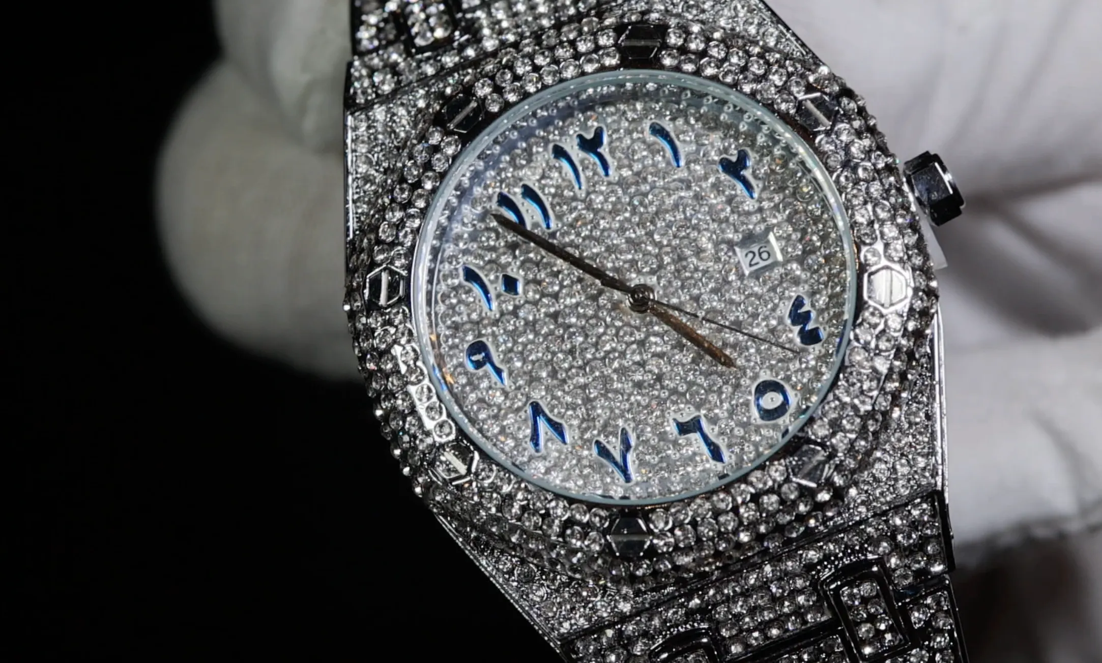 Iced Out Watch | Mens Hip Hop Diamond Watch | Mens Iced Out Watch