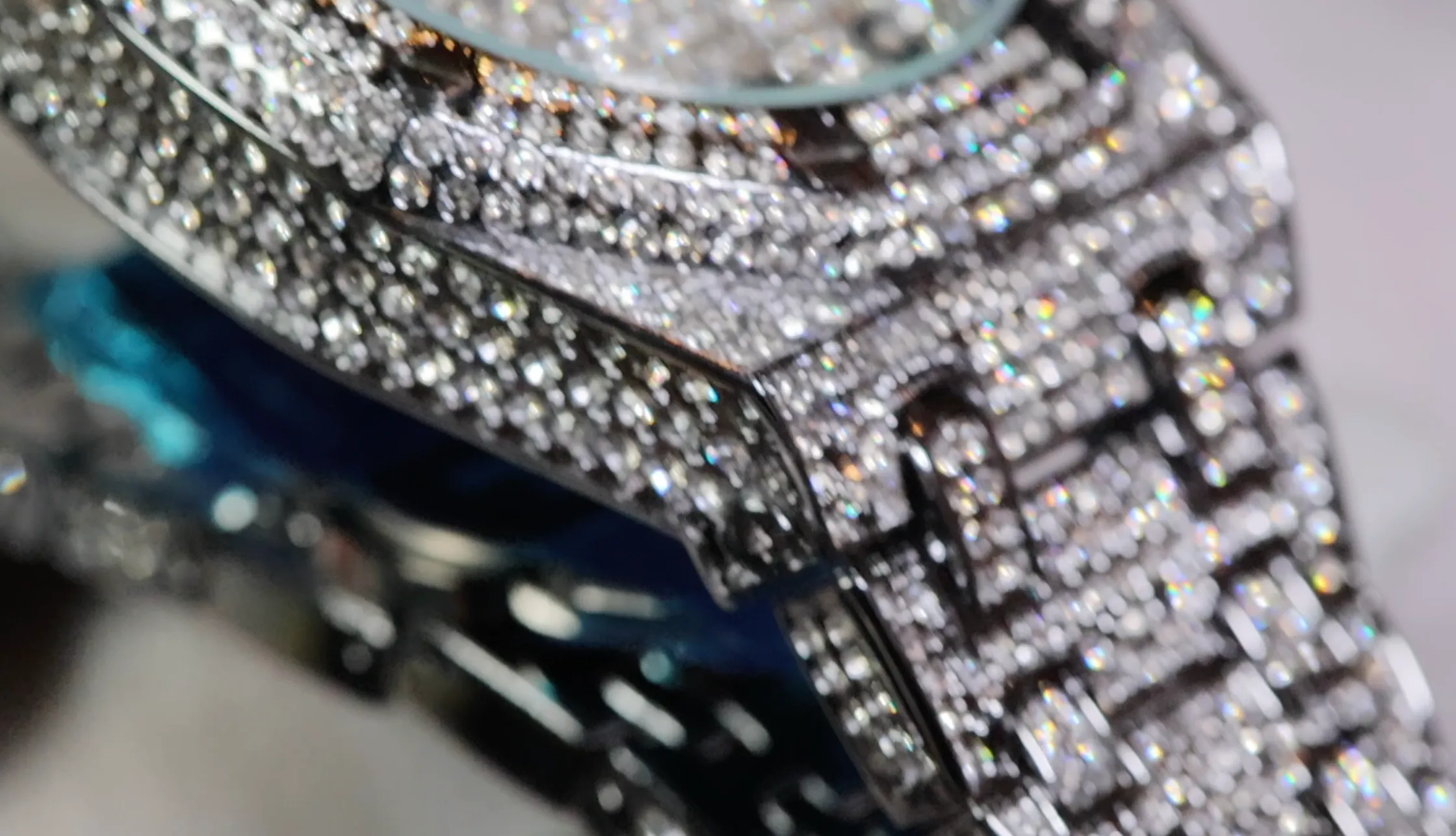 Iced Out Watch | Mens Hip Hop Diamond Watch | Mens Iced Out Watch