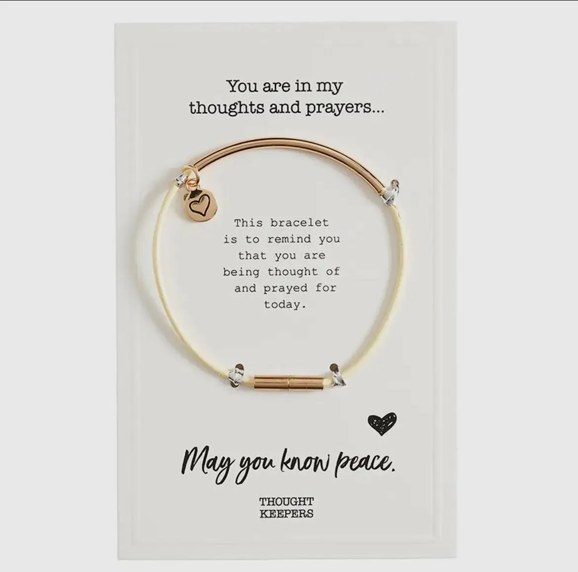 In my prayers bracelet