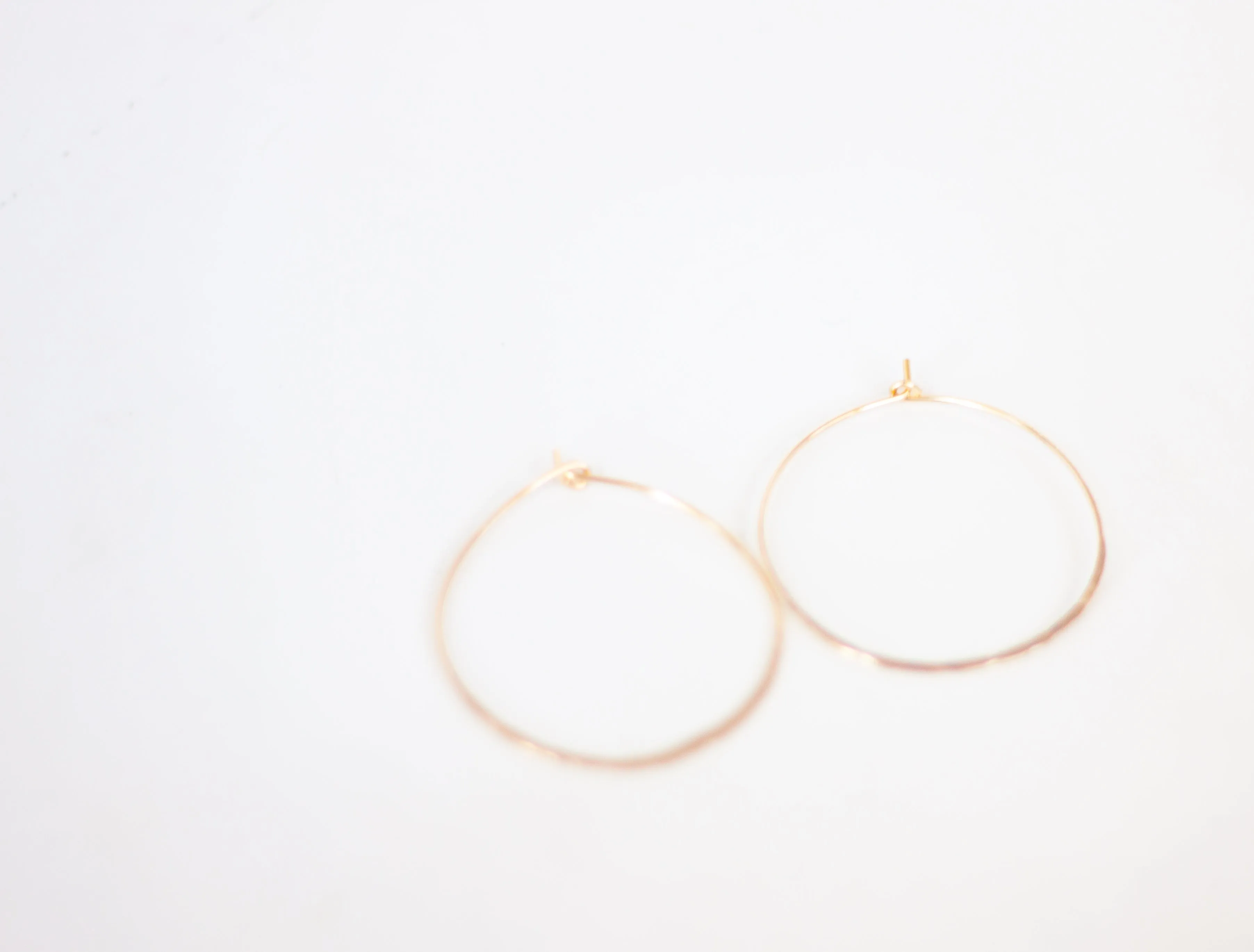 Ingrid Hammered Hoops