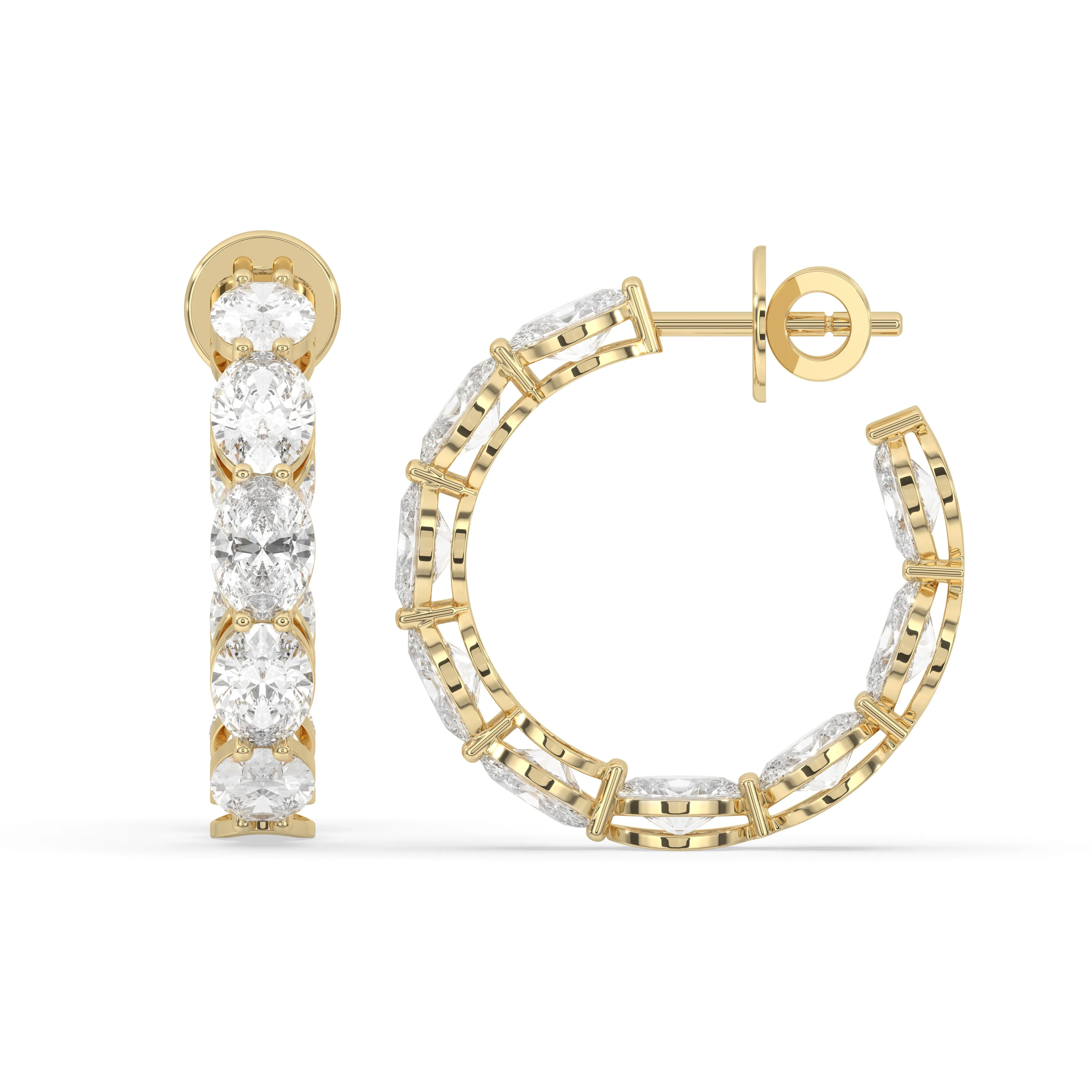 Inside-Out Hoop Earrings