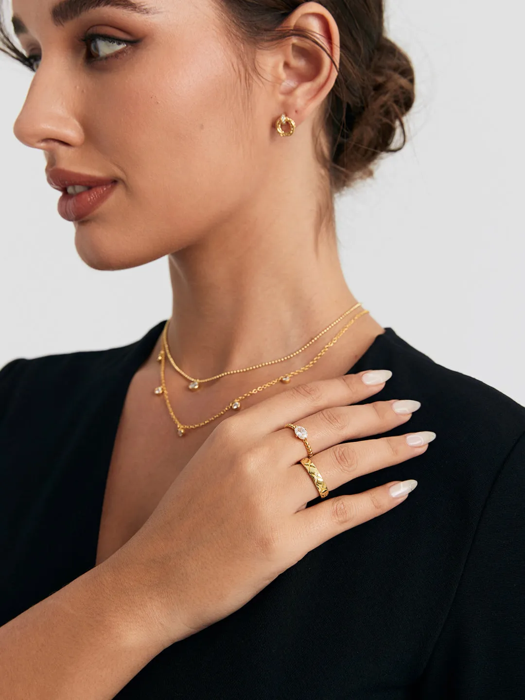 Interstellar Layered Necklaces