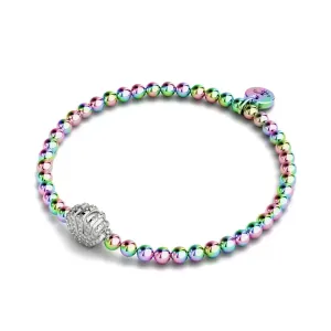 Isla | Unicorn Silver | Crystal Conch Shell Charm Bracelet
