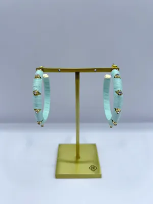 Island Girl Hoops, Aqua