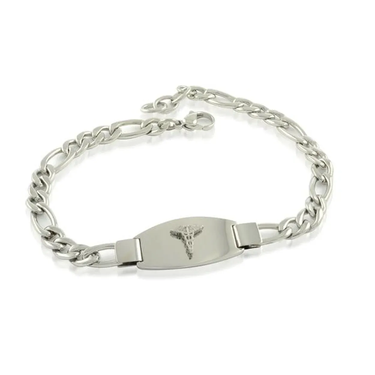 Italgem Stainless Steel Medical Alert ID Bracelet