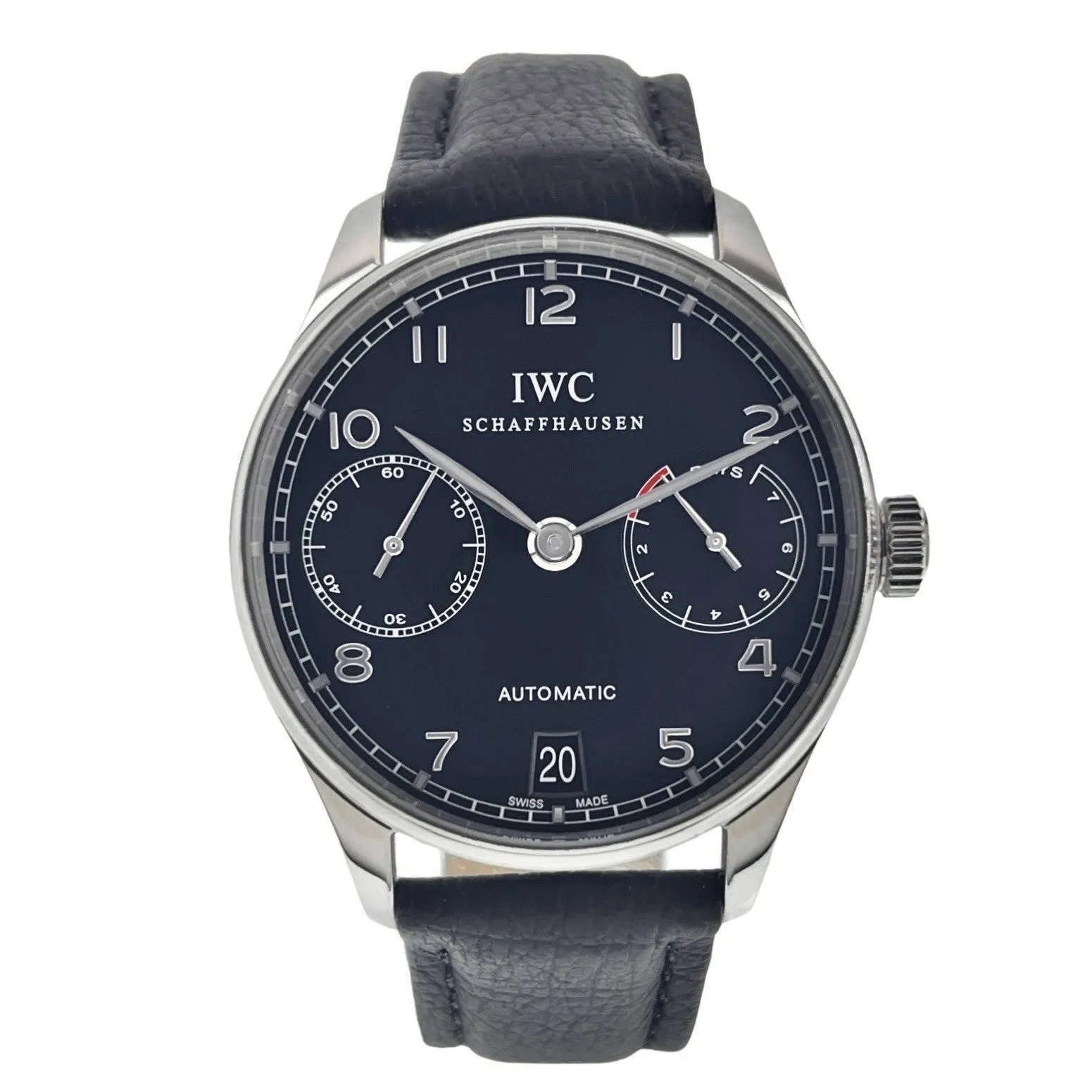 IWC Portuguese Stainless Steel Black Dial 42mm Automatic Men’s Watch IW500109