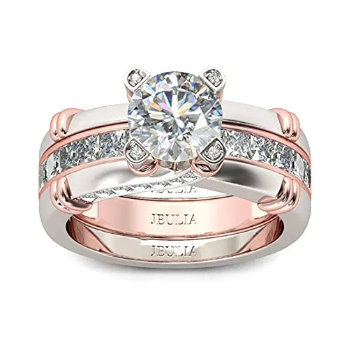JEULIA CZ Diamond Band Rings