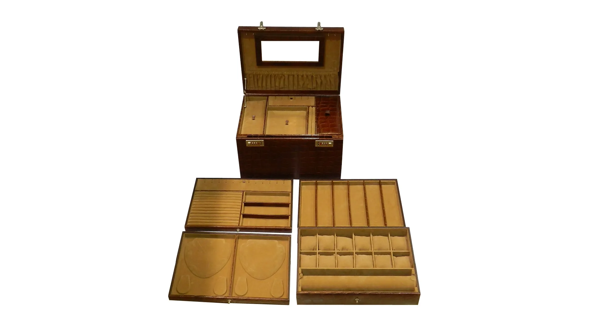 Jewelry Box Genuine Leather Multipurpose Watch & Jewelry XL - BB JB