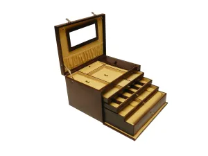 Jewelry Box Genuine Leather Multipurpose Watch & Jewelry XL - BB JB