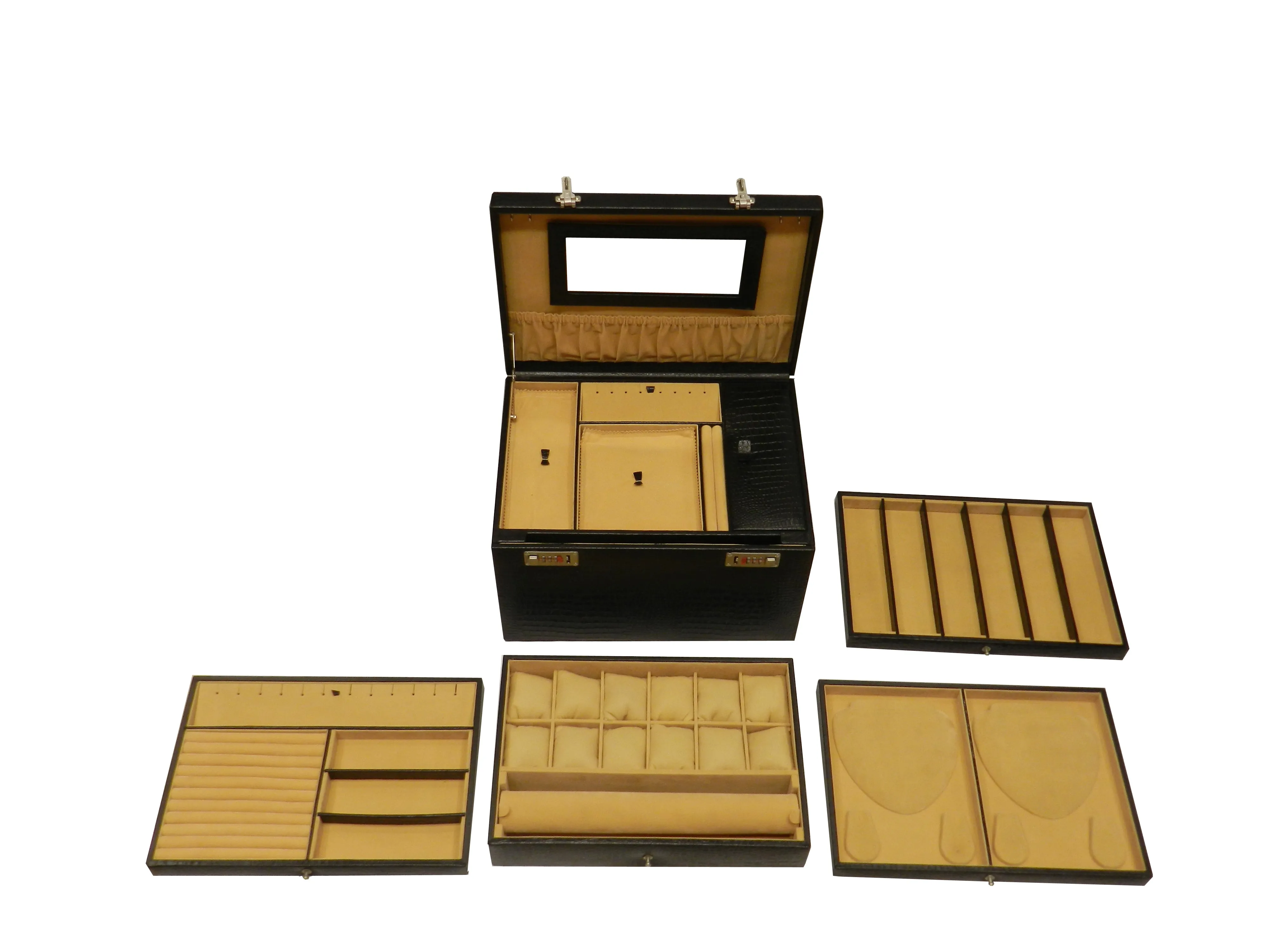 Jewelry Box Genuine Leather Multipurpose Watch & Jewelry XL - BB JB