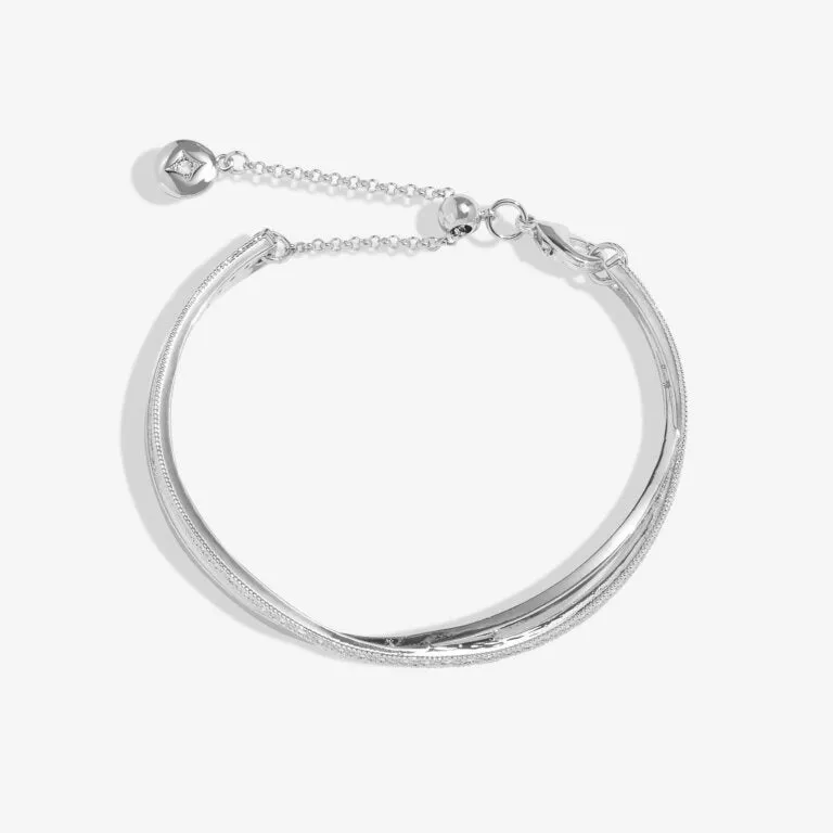 Joma Silver Crossover Bangle